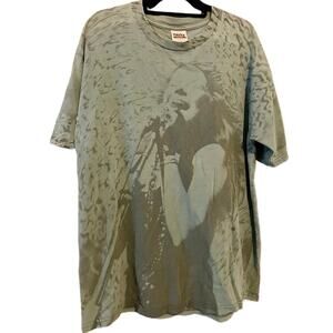 Vintage 90s Janis Joplin Double Sided Rare AOP Shirt Adult XL